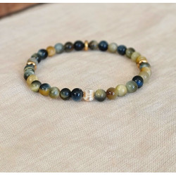 Bracelet Homme Oeil de Tigre Bleu – Clarté & Assurance | Cannes