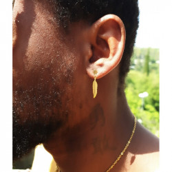 Boucle d’Oreille Homme Plume – Liberté & Élégance | Cannes