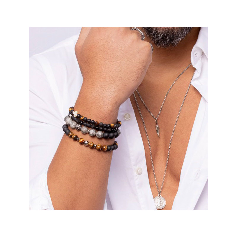 Collier Homme Plume Argent – Liberté & Élégance | Cannes