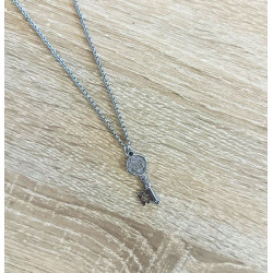Collier Homme Clef Saint Benoît – Foi & Direction | Cannes