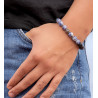 Bracelet Homme Jaspe Blue Spot & Onyx – Sérénité & Confiance | Cannes