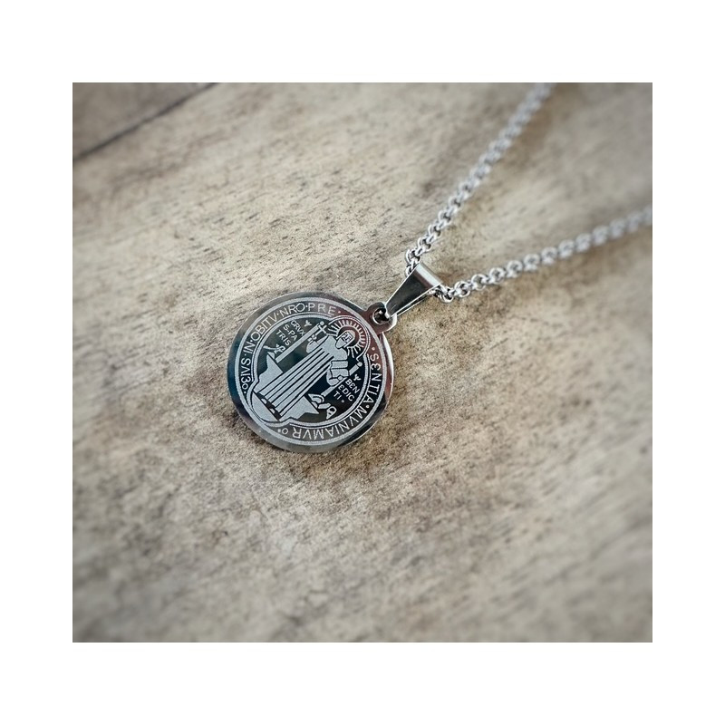 Collier Homme Médaille Saint Benoît – Protection & Cap | Cannes