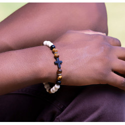 Bracelet Homme Cross Tiger – Force & Présence | Cannes