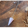 Pendule Quartz Rose – Amour, douceur & intuition