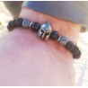 Bracelet Homme Grey Spartan – Pierre de Lave & Agate | Cannes