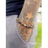 Bracelet Bronzite & Argent 925 – Bijou Artisanal Cannes