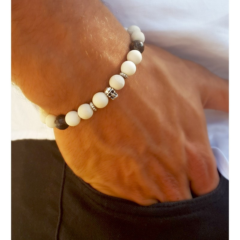 Bracelet Homme Tête De Mort – Argent 925 | Cannes