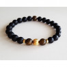 Bracelet Homme Gold Chic – Onyx & Bronzite | Cannes