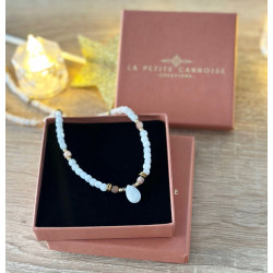 Collier Mahina – Déesse de la Lune | Pierre de Lune & Pierre de Soleil | Cannes