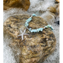 Collier Larimar Bahia – Larimar & Perles d’Eau Douce | Cannes