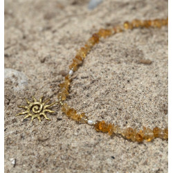 Collier Citrine Soleil Cosmique – Citrine Véritable | Cannes