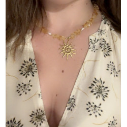 Collier Citrine Soleil Cosmique – Citrine Véritable | Cannes