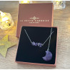 Collier Dos Lune Améthyste – Bijou Intuitif | La Petite Cannoise