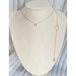 Collier Dos Cœur & Strass – Bijou De Dos Élégant | Cannes