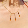 Collier Mada Queen – Chaîne dorée & écaille de tortue | Cannes