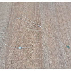 Collier Dos Perle de Murano & Cristal – Bijou Mariage | Côte d’Azur