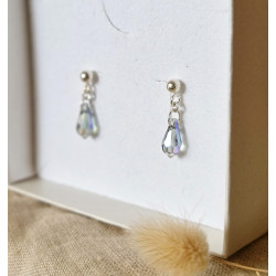 Collier Dos Perle de Murano & Cristal – Bijou Mariage | Côte d’Azur