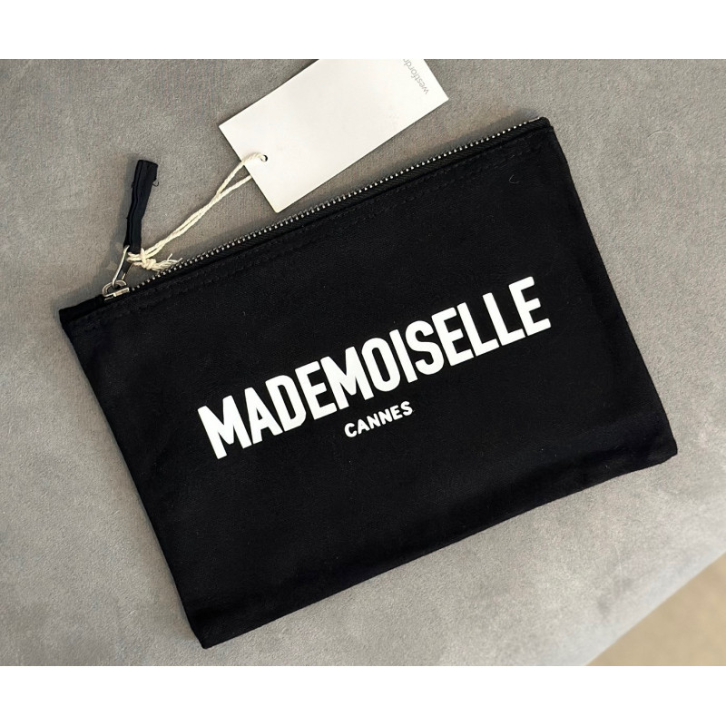 Pochette 100 % coton « Mademoiselle » – Trousse stylée