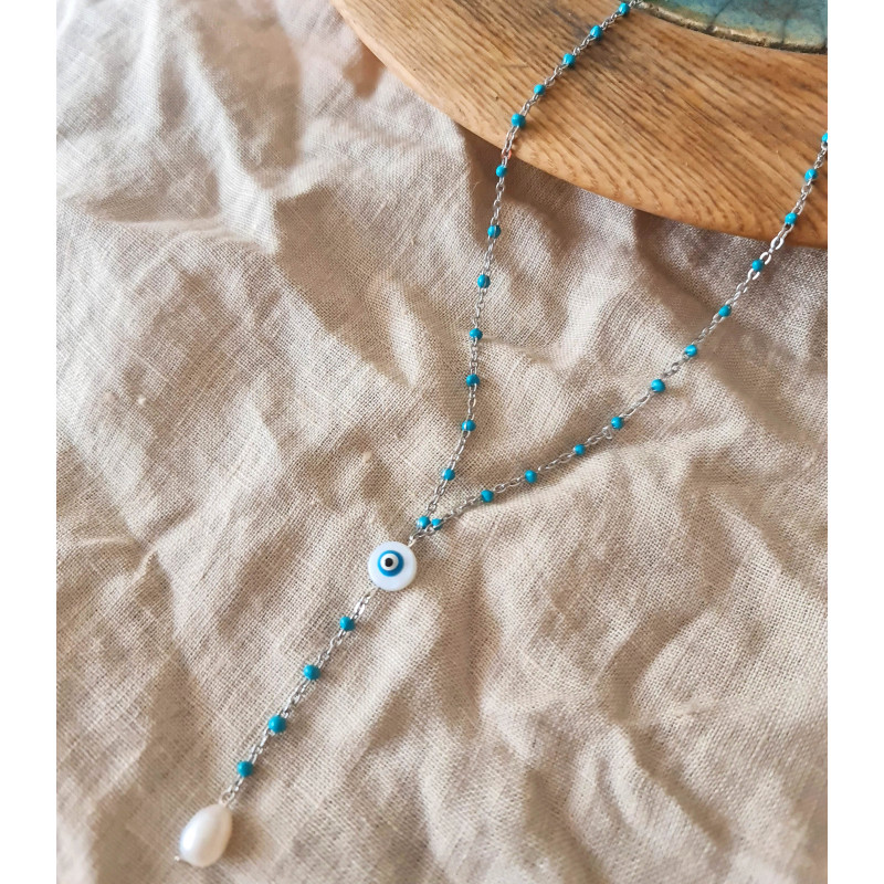 Chapelet Protection Nacre – Collier Lumière & Intuition | Cannes