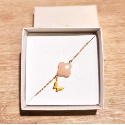 Bracelet Aventurine Rose & Papillon – Douceur & Renouveau | Cannes