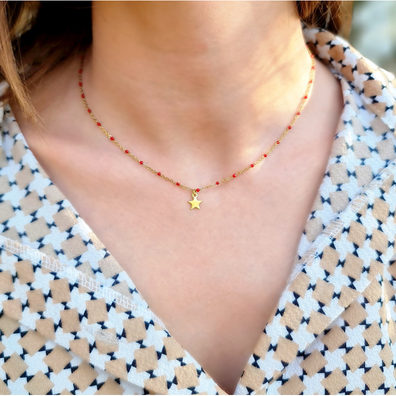 Collier Minimaliste Étoile – Bijou Finesse Femme | Cannes