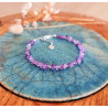 Bracelet Améthyste Femme – Chips d’Améthyste & Argent 925 | Création Cannes