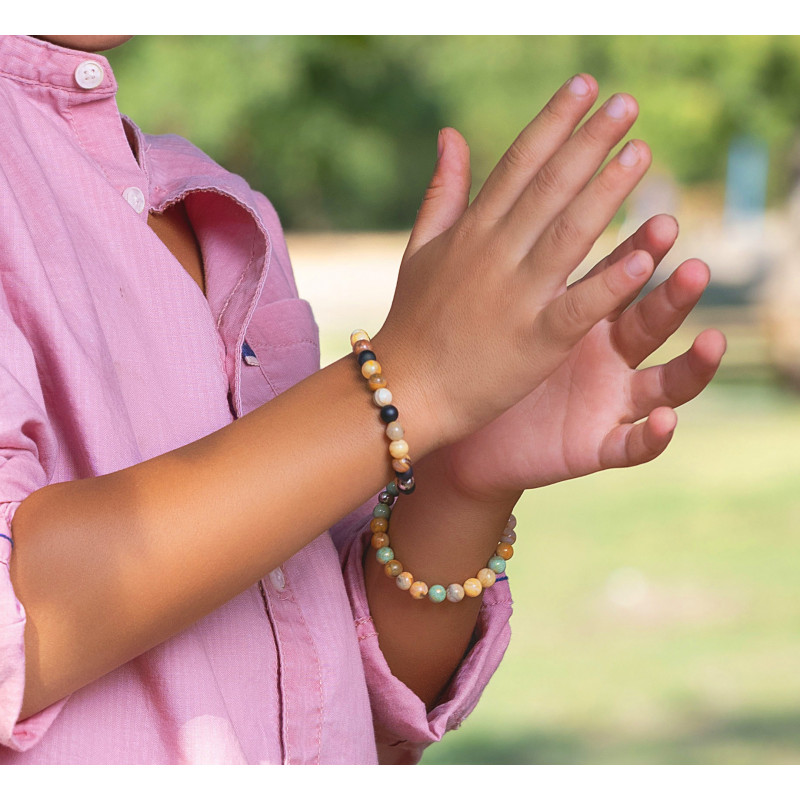 Bracelet enfant Magic Green – Jade & agate