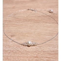 Collier de Dos Mariage – Perles de Culture Femme | Création Cannes