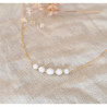 Collier Perles d’Eau Douce – Chaîne À Boules Plaqué Or | Création Cannes
