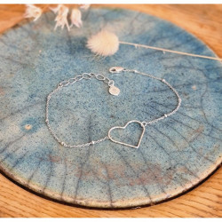 Bracelet Cœur Femme – Argent 925 & Émotion | Création Cannes