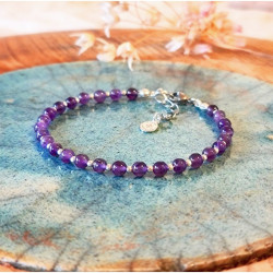 Bracelet Améthyste Femme – Apaisement & Intuition | Création Cannes