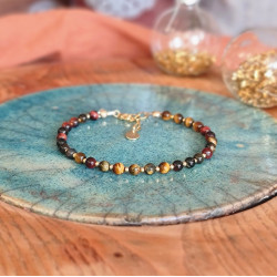 Bracelet Œil de Tigre Femme – Pierre Naturelle & Énergie | Création Cannes