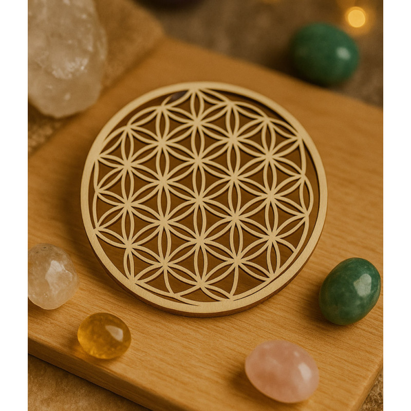 Fleur de Vie en Bois – Symbole Sacré & Énergie Positive | Création Cannes