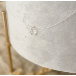 Collier Cristal de Roche Femme – Goutte Facettée & Argent 925 | Création Cannes