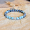 Bracelet Amazonite & Jaspe Gris Femme – Apaisement & Ancrage | Création Cannes