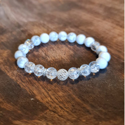 Bracelet Cristal de Roche Femme – Argent 925 & Énergie | Création Cannes