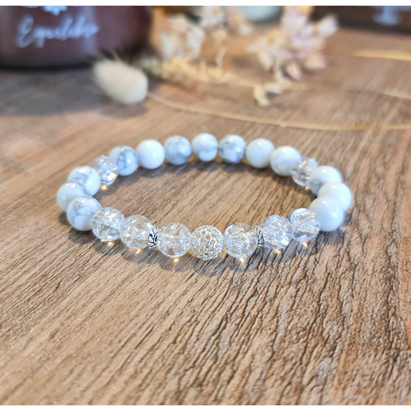 Bracelet Cristal de Roche Femme – Argent 925 & Énergie | Création Cannes