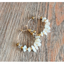 Créoles Pierre de Lune Femme – Féminin sacré & Énergie | Création Cannes