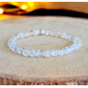 Bracelet Cristal de Roche Femme 6 mm – Perle Argent 925 | Création Cannes