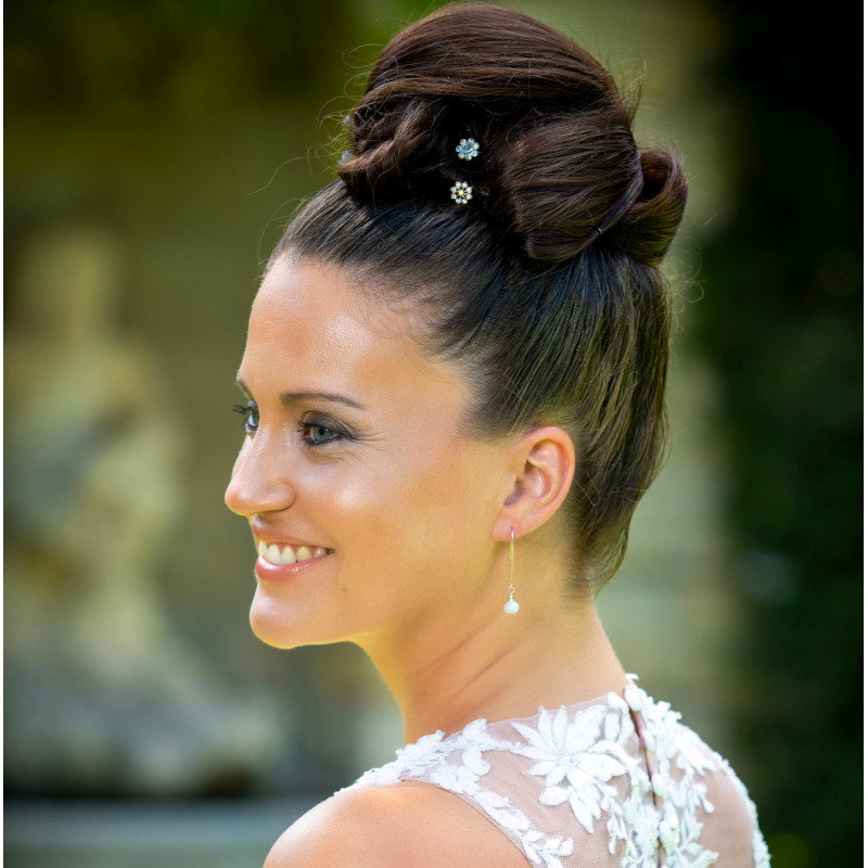 Boucles d’Oreilles Argent 925 & Perles d’Eau Douce – Mariage | Création Cannes