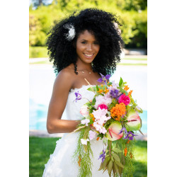 Collier Mariée Fil Invisible & Perles – Modèle Natalia | Création Cannes