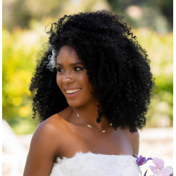 Collier Mariée Fil Invisible & Perles – Modèle Natalia | Création Cannes