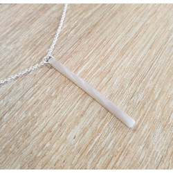 Collier Barre de Nacre Femme – Argent 925 & Finesse | Création Cannes