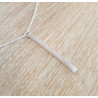 Collier Barre de Nacre Femme – Argent 925 & Finesse | Création Cannes