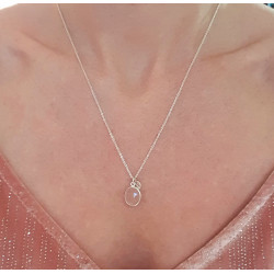 Collier Quartz Rose Femme – Argent 925 & Douceur | Création Cannes
