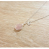 Collier Quartz Rose Femme – Argent 925 & Douceur | Création Cannes