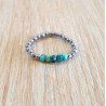 Bague Turquoise Femme – Hématite Facettée & Harmonie | Création Cannes