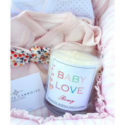 Bougie surprise naissance personnalisée – cadeau bébé