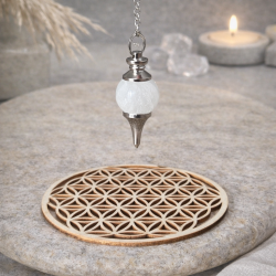 Pendule Cristal de Roche & Métal – Radiesthésie & Guidance Spirituelle | Cannes