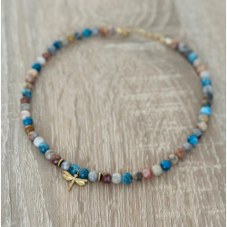 Collier enfant Libellule dorée